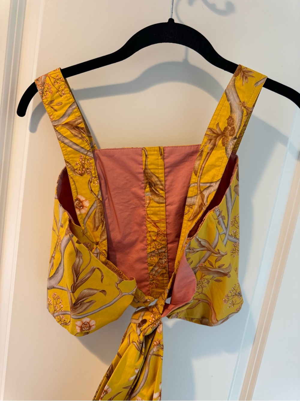 Johanna Ortiz Yellow Printed Romantic Travels Top | Size 0 - Picture 5 of 7